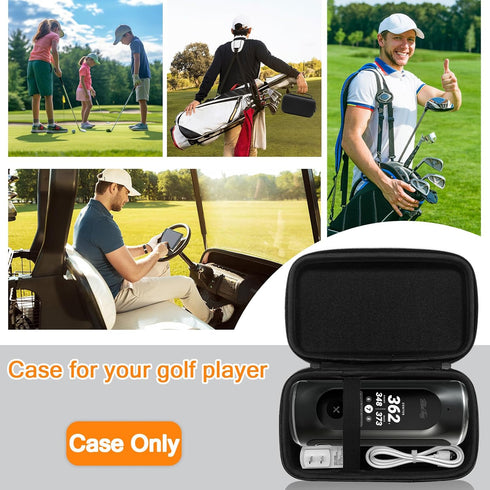Carrying Case Compatible with Blue Tees Golf Player+ GPS Speaker with Touch Screen Display, Golf GPS Speaker Case with Built-in Space for Charging...