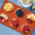 2 Pack Silicone Muffin Top Pans for Baking/Non-Stick 3 inch 6-Cavity Round Silicone Baking Mold for Whoopie Pie Pan, Corn Bread, Candy, Eggs, Muff...
