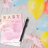 Baby Predictions and Advice Cards, 5" x 7" Pink Cloud Gender Reveal Games Favors for Guests, Baby Shower Party Decorations - D09...