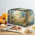 Butterfly Vibrant Floral Print Toasters Cover Quilted Toasters Cover Bread Maker Cover Kitchen Small Appliance Cover Toaster Oven Cover, for 2 Sli...