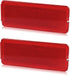 HERCOO Premium Interior Door Reflectors Red Front & Rear Reflector Light Cover Compatible with Ford Excursion 2000-2005, F250 F350 F450 F550 Super...