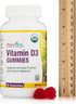 Organic Vitamin D3 Gummy Bears - Tasty, Gelatin-Free, Vegetarian Way to take Your Sunshine Vitamin (60 Count)...
