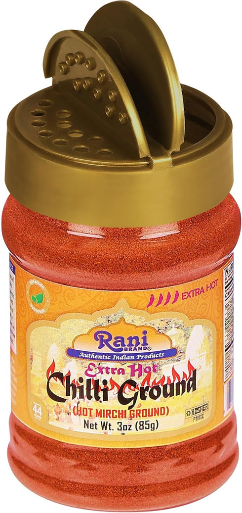 Rani Extra Hot Chilli Powder Indian Spice 3oz (85g) PET Jar ~ All Natural | Salt-Free | Vegan | No Colors | Gluten Friendly | NON-GMO | Kosher | I...