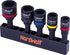5-Piece SAE Nut Driver Set, Impact Magnetic Nut Setters Made From S2 Steel, Imperial Sizes 1/4"-5/16"-3/8"-7/16"-1/2"...