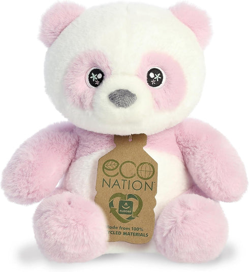 Aurora® Eco-Friendly Eco Nation™ Lavender Panda Stuffed Animal - Environmental Consciousness - Recycled Materials - Purple 9 Inches...