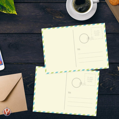 Cream Greeting Note Flat Postcards or Cards with Envelopes - 5 X 7 Inches - 50 Per Pack - This Is Not a Fold Over Card (No Envelopes)...