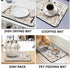 Coffee Mat 19inx12in,Coffee Bar Mat for Countertops,Absorbent Hide Stain Anti-Slip Coffee Bar Accessories Fit Under Coffee Machine Mat,dish drying...