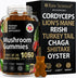 Mushrooms Complex Gummies with Lions Mane, Nootropic Brain Supplements for Memory & Focus: Lion's Mane, Cordyceps, Shiitake, Turkey Tail, Reishi, ...