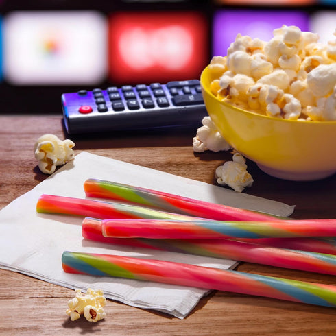 SweeTARTS Ropes, Candy, Twisted Rainbow Punch, Soft and Chewy, 9 oz...