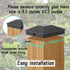 4X4(3.5in x 3.5in) Wood Fence Post Caps, PP Plastic Water-Proof UV-Proof, Keep Post from Cracking and Rotting,for Decks or Corridors,Outdoor Post ...
