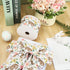 AnyDesign Easter Wired Edge Ribbon Spring Floral Bunny Wired Ribbon Watercolor Easter Rabbit Flower Fabric Craft Ribbon for Gift Wrapping Floral A...