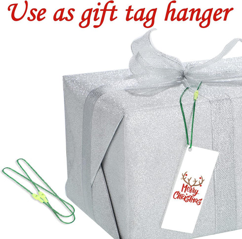 1000 Pieces Ornament Precut Cord Hangers with Snap Fastener Polyester Precut Hanging Ropes for Christmas Tree Holiday Party Hanging Decoration Str...