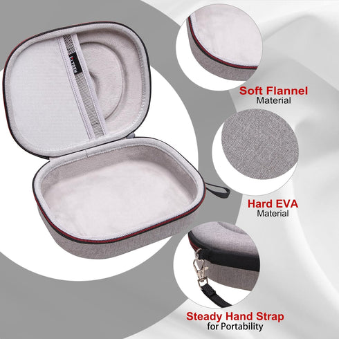 LTGEM EVA Hard Case for JBL Live 770NC/660NC/650BT/460NC/670NC/400BT/500BT and JBL Tune 770NC/710BT/720BT/760NC/700BT/750BT/510BT/660NC/520BT/500/...