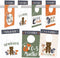 Hadley Designs 7 Woodland Baby Nursery Closet Organizer Dividers For Girls or Boys Clothing, Grey Age Size Hanger Organization For Kid, Toddler, I...