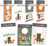 Hadley Designs 7 Woodland Baby Nursery Closet Organizer Dividers For Girls or Boys Clothing, Grey Age Size Hanger Organization For Kid, Toddler, I...