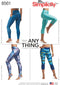 Simplicity US8561BB Women's Knit Legging Sewing Patterns, Sizes 1x-5x...