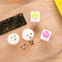 4 Pcs Rice Ball Mould Shaker DIY Ball Shape Sushi Maker Mould & 2 Smile Face Seaweed Nori Punch Embossing Mold Kitchen Tools for Shake DIY Lunch w...