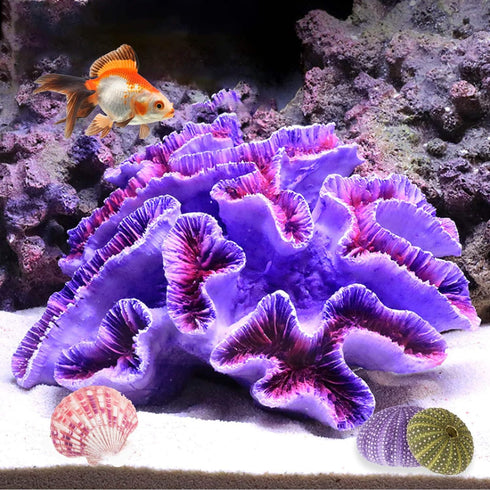 Aquarium Coral Ornaments Decor Fish Tank Plants Decoration for Aquarium Landscape,Purple...