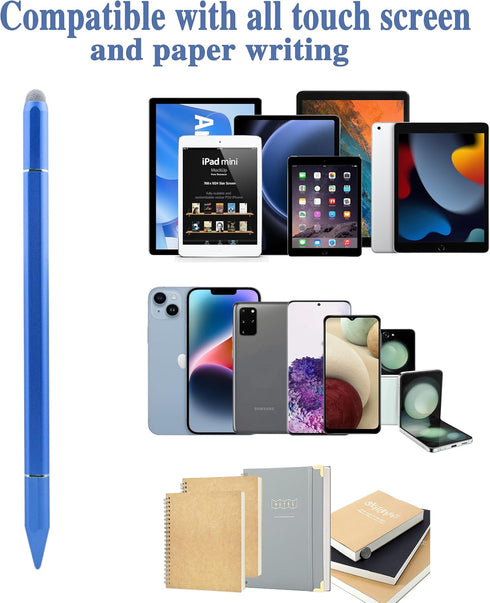 Universal Stylus Pen for Touchscreen,3 in 1 High Sensitivity Tablet Pencil,Magnetic Disc Capacitive Stylus Pen for iPad Compatible with All Touchs...