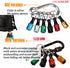 12PCS Bit Holders 1/4 Socket, Hex Shank Screwdriver Bit Holder for Impact Driver Drill Bit Keychain Extension Bar Quick Release Easy Change, Screw...