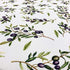 CAIT CHAPMAN HOME COLLECTION Four Seasons Series Olive Leaves and Branches Printed Nature Botanic Easy-Care Fabric Tablecloth (Olive Branch, 70" R...