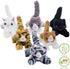 PASSIONFRUIT Plush Stuffed Toy Cat Set – Set of 6 Stuffed Toys for Kids – 6 Inches Long – Bright & Vibrant Colors – Soft Toy Set for Boys & Girls...