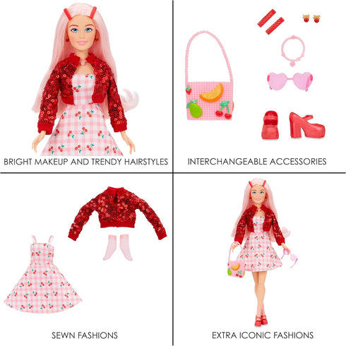 MGA Entertainment Dream Ella Extra Iconic Doll- Aria, 11.5" Fashion Doll with 9+ Americana Style Inspired Trendy Fashion Pieces, Light Pink Hair, ...