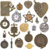 BronaGrand 20pcs Mixed Antiqued Charms Clock Face Charm Pendant, DIY Crafts, Gears, Jewelry Making, Steampunk Pendants,3 Colors...