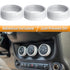 Audio Air Conditioning Button Cover Decoration Twist Switch Ring Trim for Jeep Wrangler JK JKU Patriot 2011-2018, Compass 11-16, Liberty 08-12, Do...