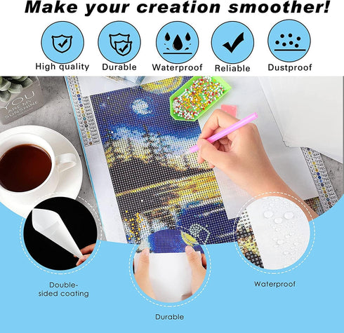 ALKRITA 200PCS Diamond Painting Release Paper Non Stick Diamond Painting Cover Replacement Paper Double Sided Release Paper for Diamond Embroidery...