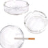 Fargus Glass Ashtrays for Cigarettes, Portable Decorative Modern Ashtray for Home Office Indoor Outdoor Patio Use, Fancy Cute Cool Ash Tray, Pack ...