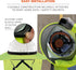 Ergodyne Chill Its 6661 Universal Hard Hat Brim Sun Shade with Neck Flap, Safety Helmet Sun Shield...