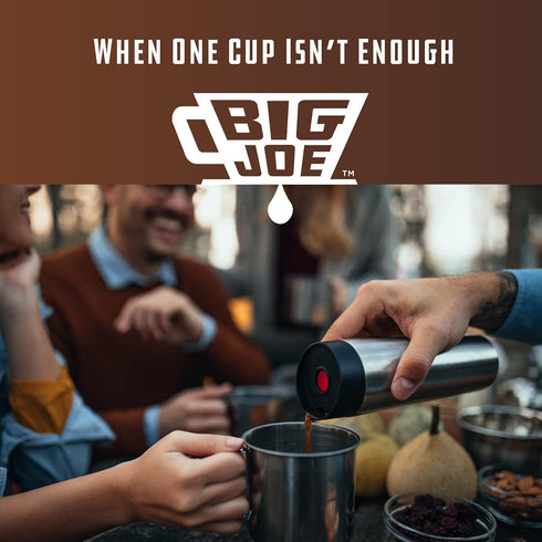 Big Joe® Large Pour Over Coffee Maker w/ 50 Filters, Brews from 12 up to 75 Ounces, Fits Any Drinkware, Dishwasher Safe, Made in USA...