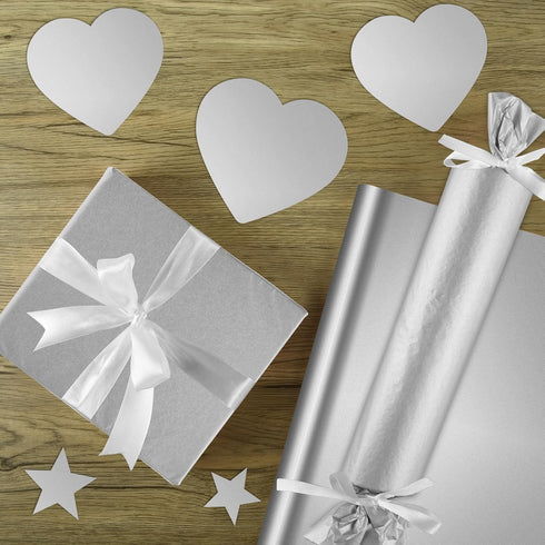 CHRORINE 60 Sheets Silver Tissue Paper Art Gift Wrapping Tissue Paper Bulk for DIY Crafts Decor Birthday Holiday Party ? 20 x 14.5 inches?...