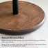 Black Paper Towel Holder Stand with Exquisite Wood Round Base, Niffgaff Free-Standing Paper Towel Roll Dispenser for Kitchen Countertop, Fits Stan...