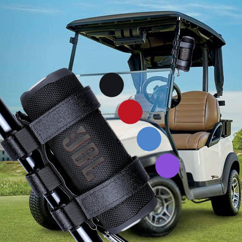 Portable Speaker Mount for 7-12 inches Bluetooth Wireless Speakers for Golf Cart Railing Bike Boat Outdoor Adjustable Strap (Blue)...