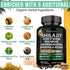 Shilajit Pure Himalayan Organic. 11-in-1 Shilajit for Men. Shilajit Capsules with Sea Moss Himalayan Shilajit Ashwagandha Rhodiola Rosea Panax Gin...