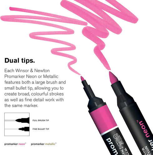 Winsor & Newton Promarker Metallic, Set of 2, Gold...