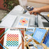 6 Inch Geometric Stencils for Painting, 25 Pieces Reusable Painting Templates for Scrapbooking Cookie Tile Furniture Wall Floor Decor Craft Drawin...