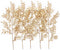 PASYOU Fake Leaves Plants for Christmas Decor, Gold Artificial Shrubs Grass Foliage Plastic Bulk Leaf Indoor Outdoor Home Garden Party Hotel Veran...