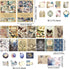 FUSTARKY 200 Pieces Vintage Scrapbook Supplies Pack, Vintage Butterfly Planet Scrapbook Paper Art Journaling Kit for Bullet Journals Planners Coll...