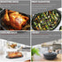 Roasting Rack, Black with Integrated Feet, Enamel Finished, Nonstick, fit for 13 inches oval roasting pan, safety, dishwasher, Great for Basting, ...