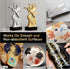 6Pcs Oil-based Chrome Mirror Markers - Silver & Gold Permanent Metallic Markers for Model Painting, DIY Projects - Waterproof, Reflective Gloss Pe...