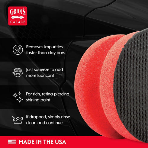 Griot's Garage Brilliant Finish Synthetic Clay for Car Detailing, Creates a Smooth Paint Surface and Lasts Longer Than Traditional Bars, 10691...