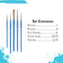 Princeton Select Artiste Paintbrush, 15-5 Brush Set, Blue...