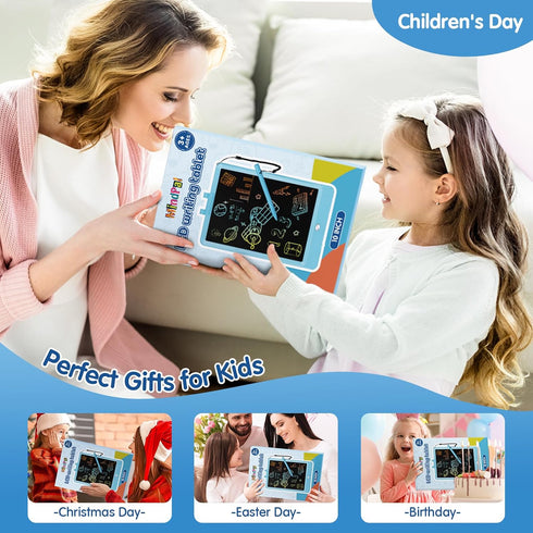 10 Inch Drawing Tablet, LCD Writing Tablet for Kids, Colorful Doodle Board Toddler Drawing Pad, Educational Learning & Travel Essential Kid Toy fo...