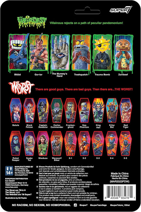 Super7 The Weirdest Bloeoed (Indigo to Hell) - 3.75" The Weirdest Action Figure with Accessory Campy Horror Collectibles and Retro Toys...