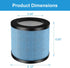 True HEPA TPAP002 Filter Replacement Compatible with TOPPIN TPAP002 HEPA Air Purifier Comfy Air C1, H13 Grade 4-in-1 Toppin Air Filter & Activated...