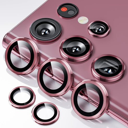 Camera Lens Protector for Samsung Galaxy S22 Ultra, Scratch-Proof, Drop-Proof Alloy Phone Screen Camera Cover Protection for 6.8'' Accessories - B...