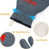 Oven Gloves Grill Gloves, 1472? Heat Proof Non-Slip Grill Oven Gloves with Fingers, Men & Women BBQ Accessories for Cooking, Barbecuing, Baking, K...